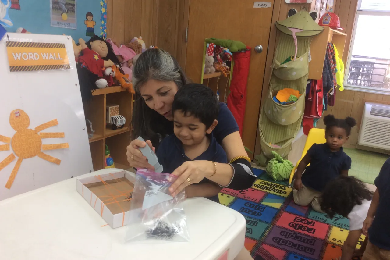 Toddlers participating in classroom play activities at Horizons Learning Centers in Orlando.